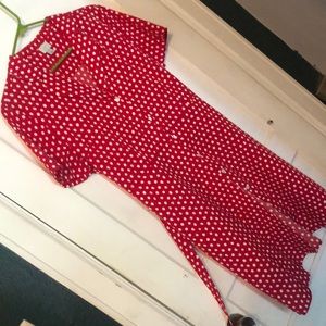 Polka dot rockabilly style dress